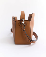 Clementine Bag: Tan Pebbled Leather