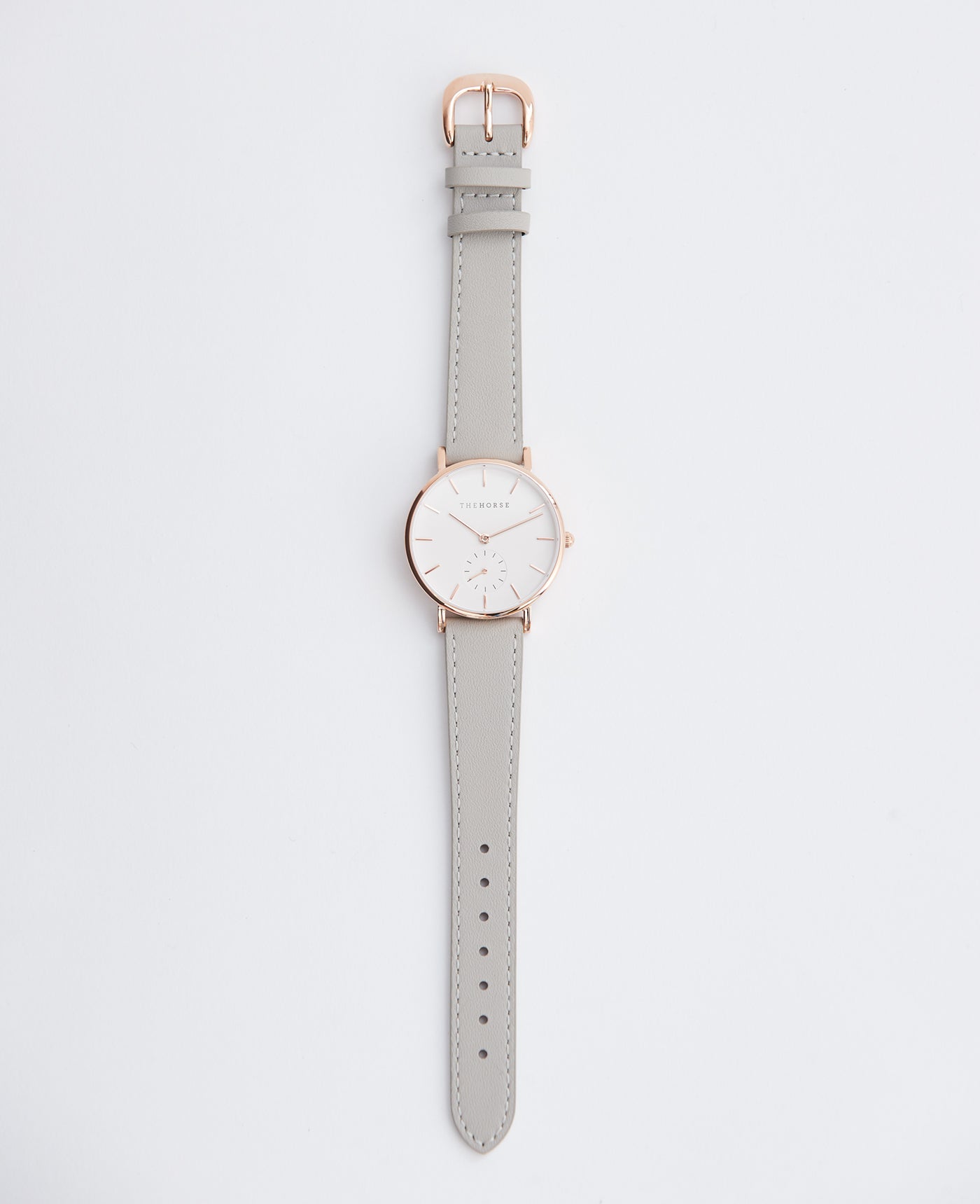 The 16mm Classic Strap: Grey / Rose Gold
