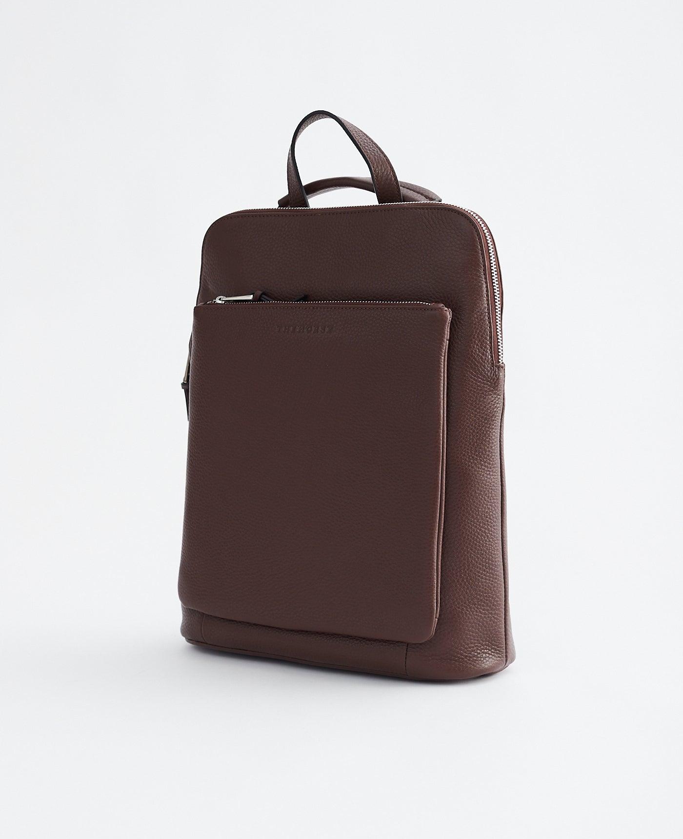 Backpack: Coffee Pebbled Leather