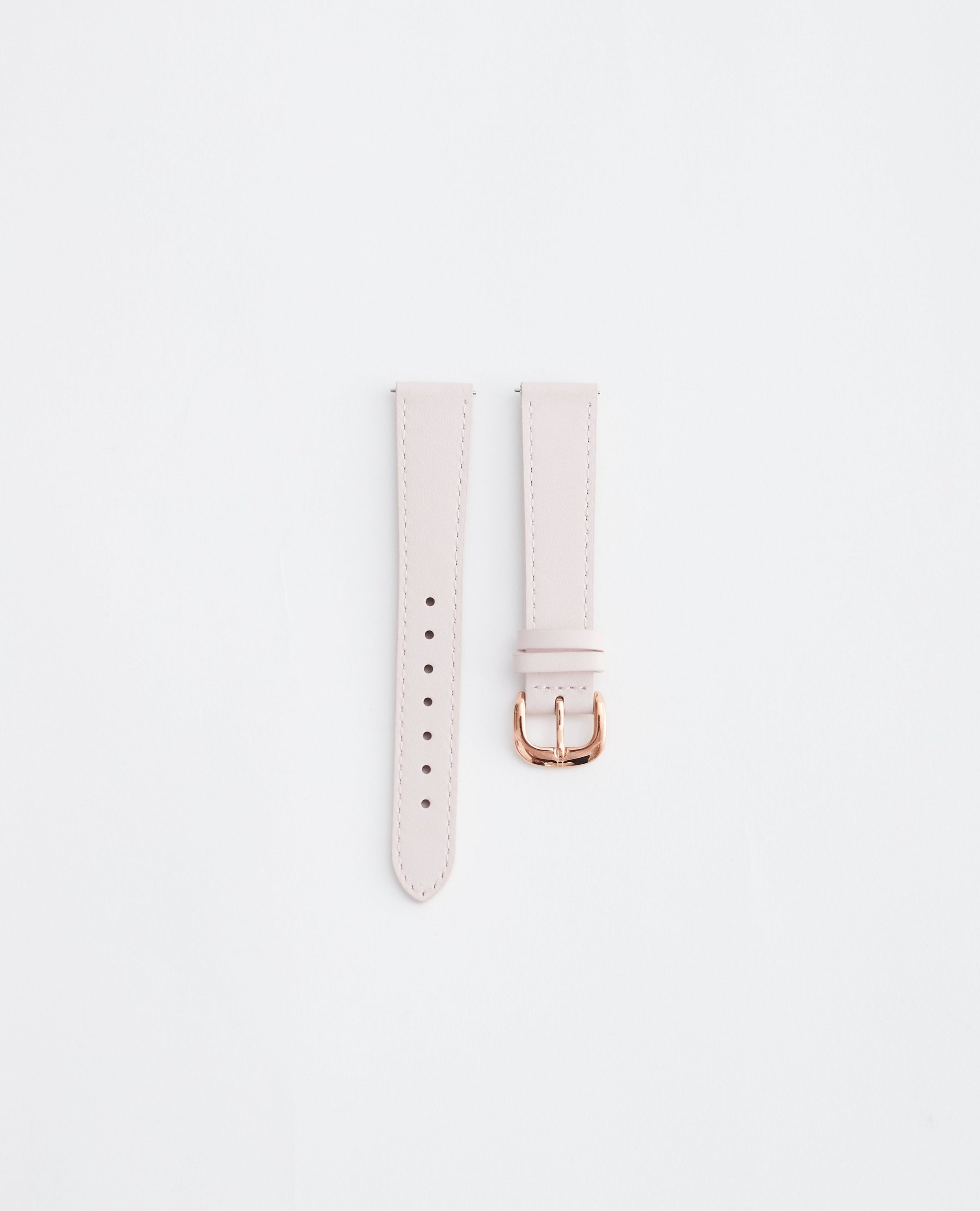 16mm Classic Leather Watch Strap in Pink / Rose Gold by The Horse®