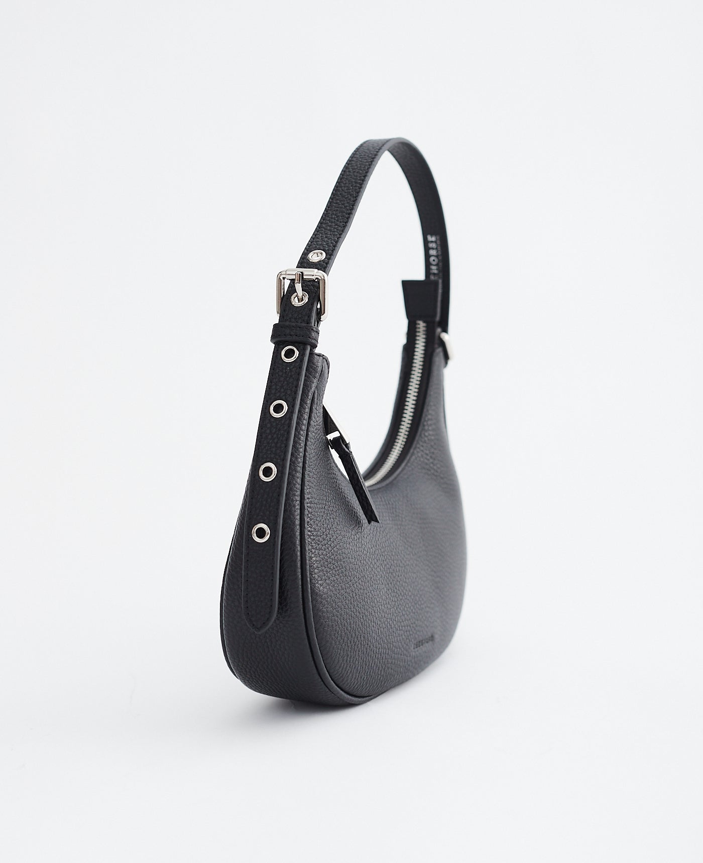 Friday Bag: Black Pebbled Leather