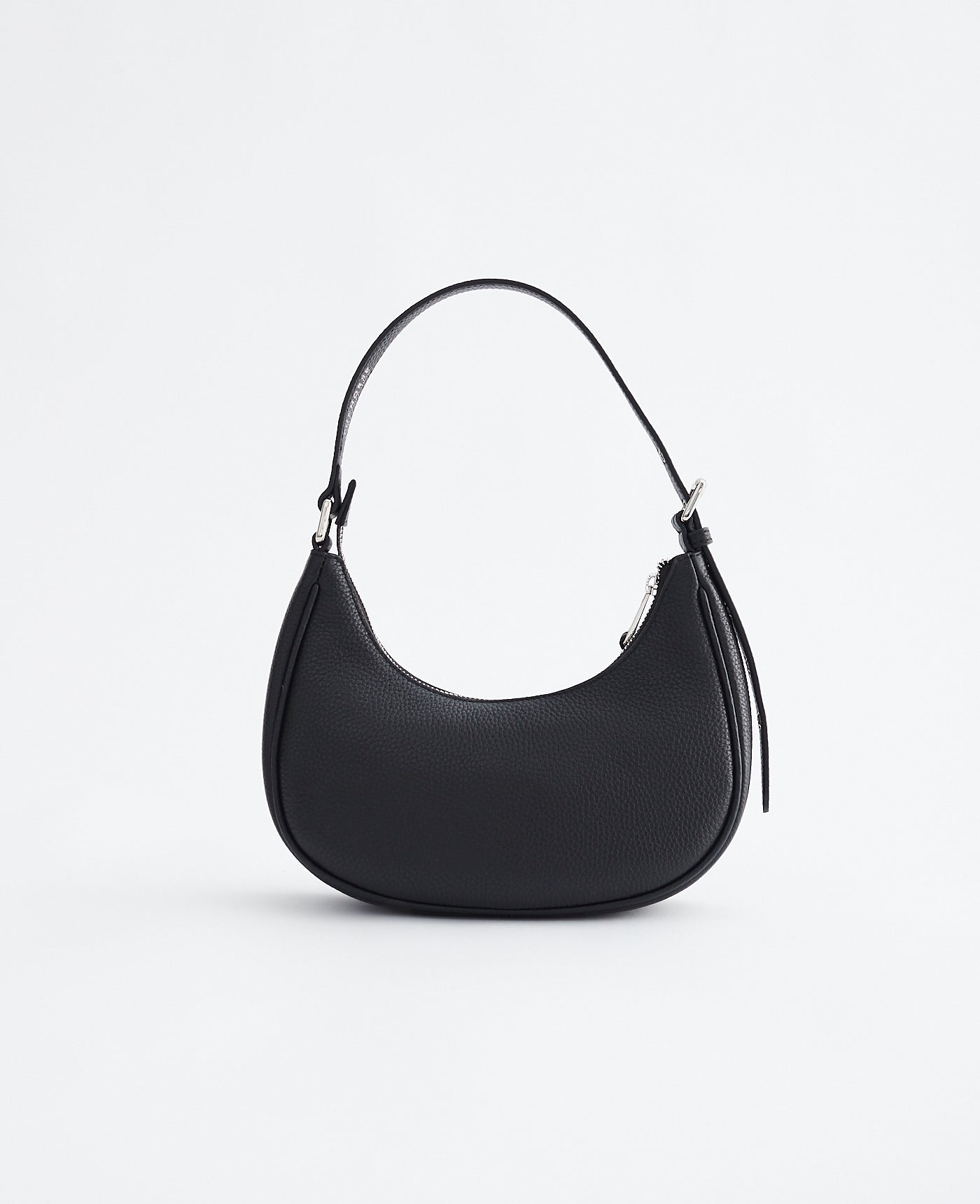 Friday Bag: Black Pebbled Leather