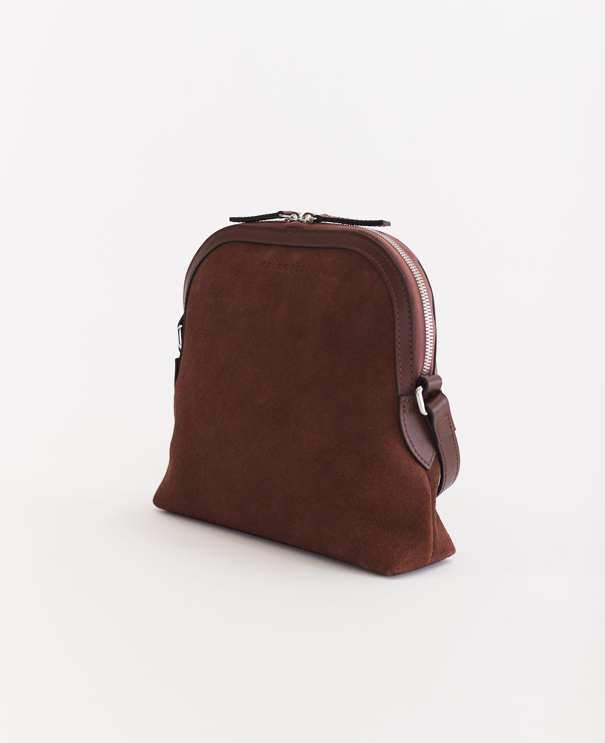 Large Dome Bag: Coffee Suede