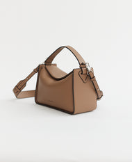 Clementine Bag: Taupe Pebbled Leather