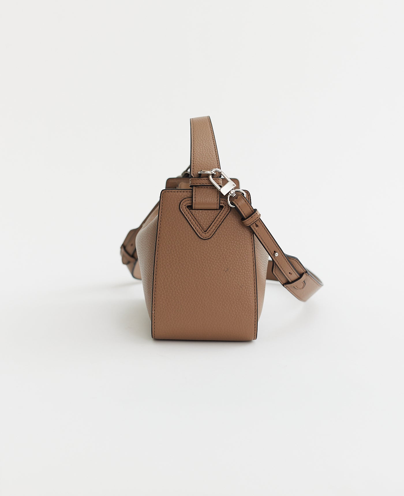 Clementine Bag: Taupe Pebbled Leather