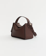 Clementine Bag: Coffee Pebbled Leather