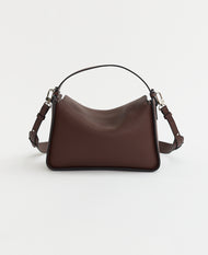 Clementine Bag: Coffee Pebbled Leather
