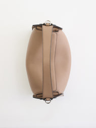 Clementine Bag: Taupe Pebbled Leather