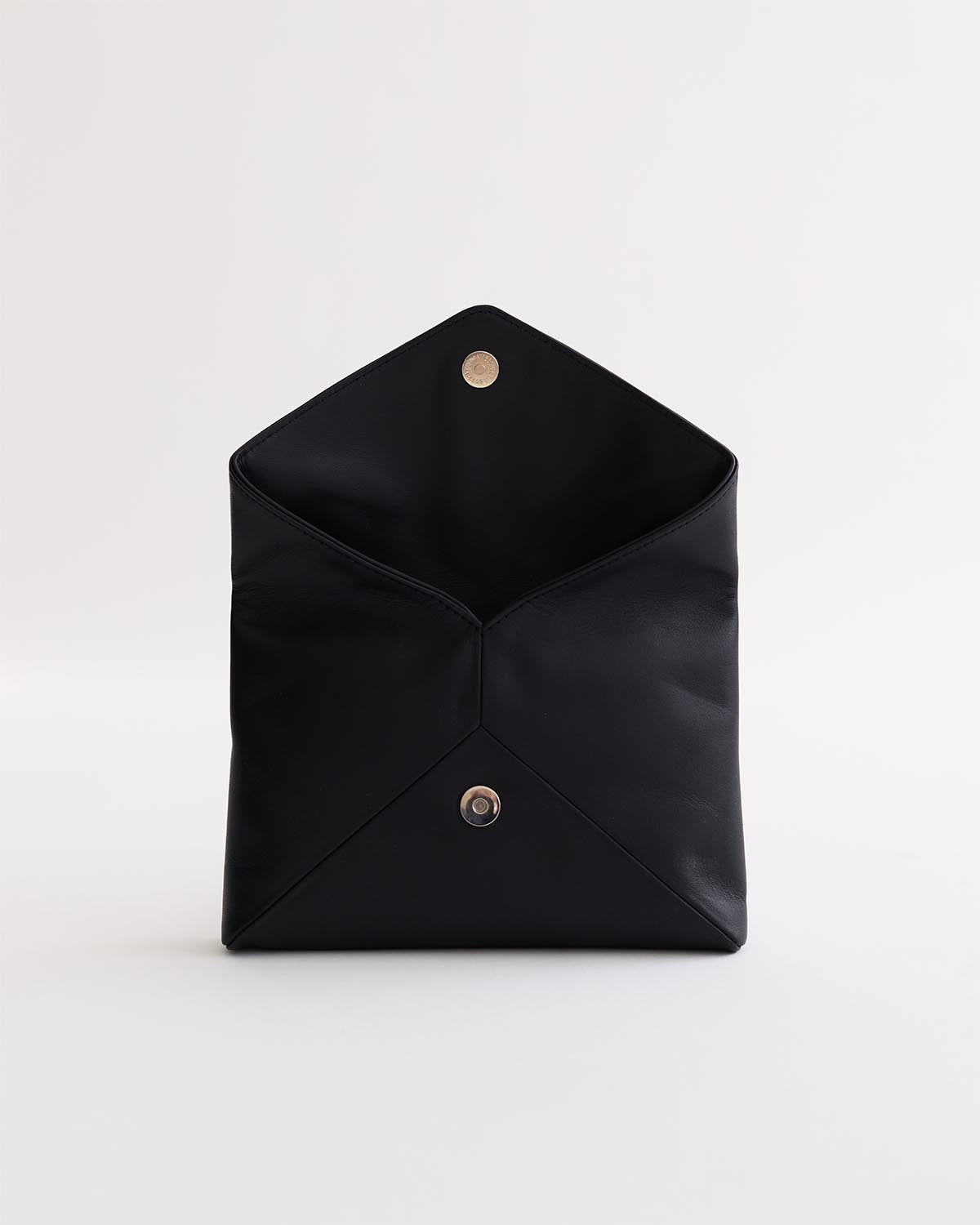 Stella Envelope Clutch: Black