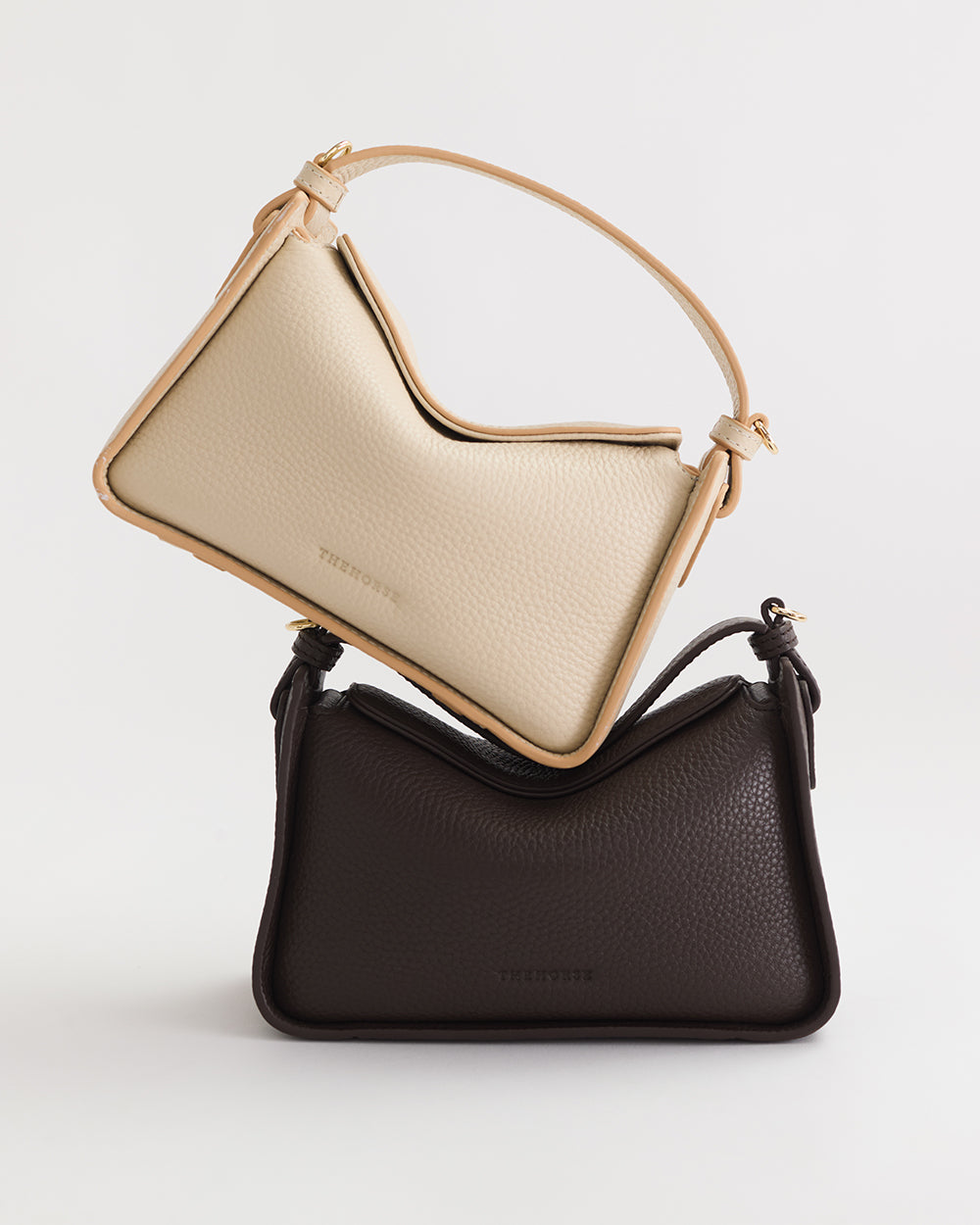 Mini Clementine Bag: Oat with Gold