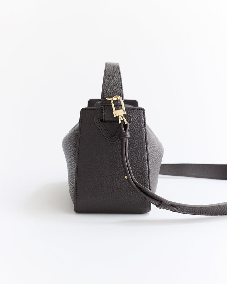 Clementine Bag: Bark with Gold