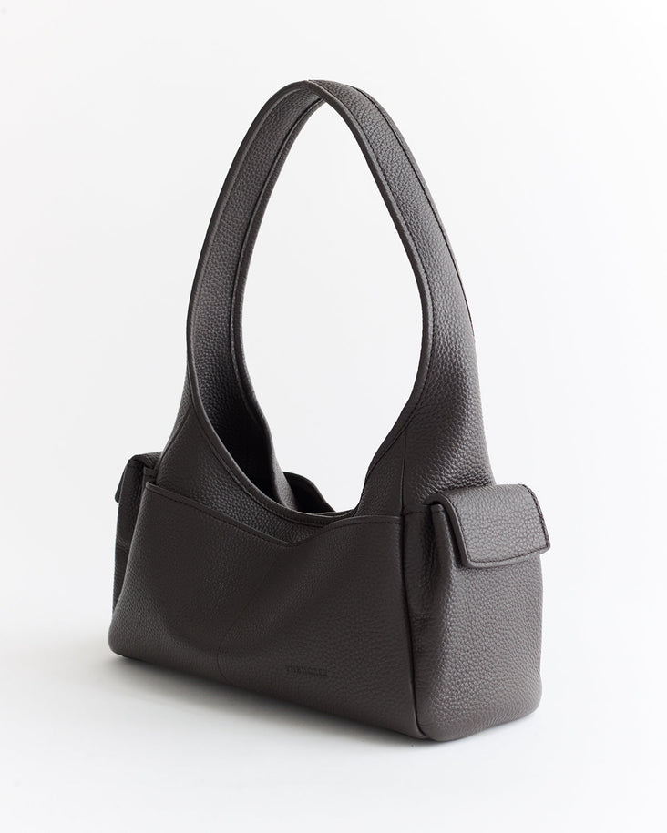 Drew Utility Bag: Bark with Gold
