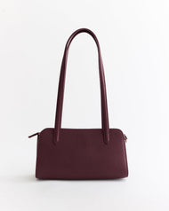 Rene Shoulder Bag: Plum with Gold