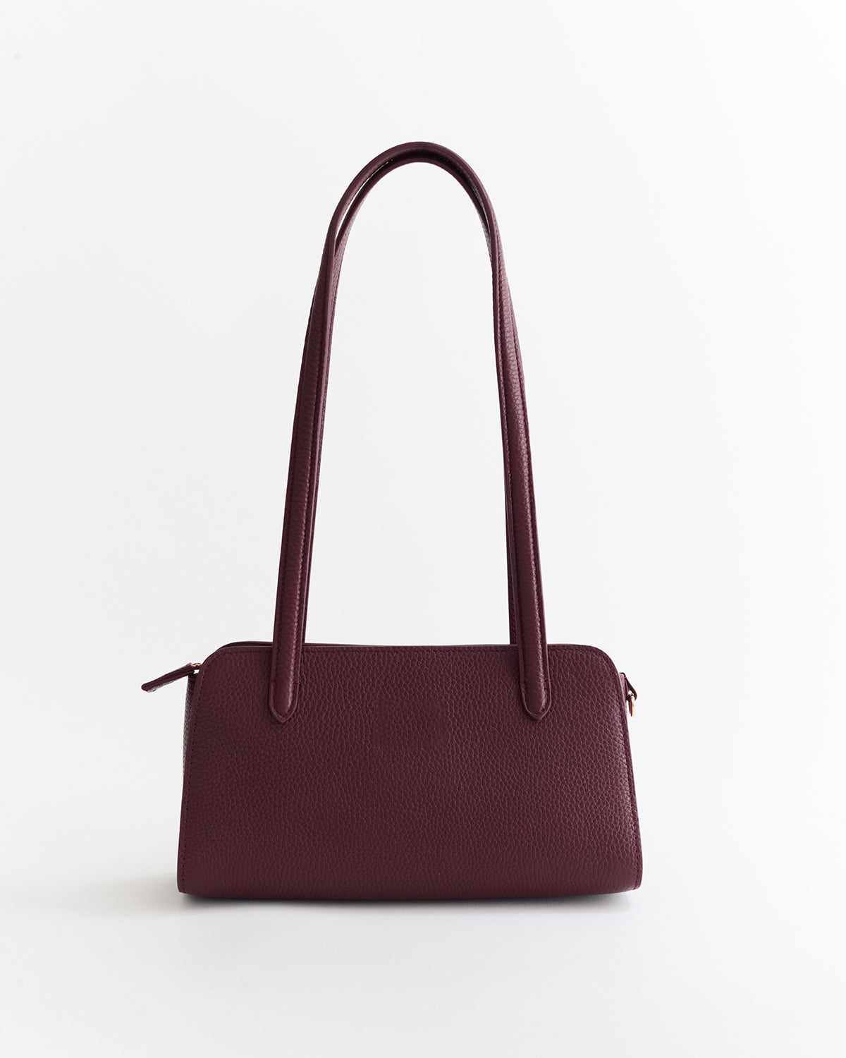 Rene Shoulder Bag: Plum with Gold