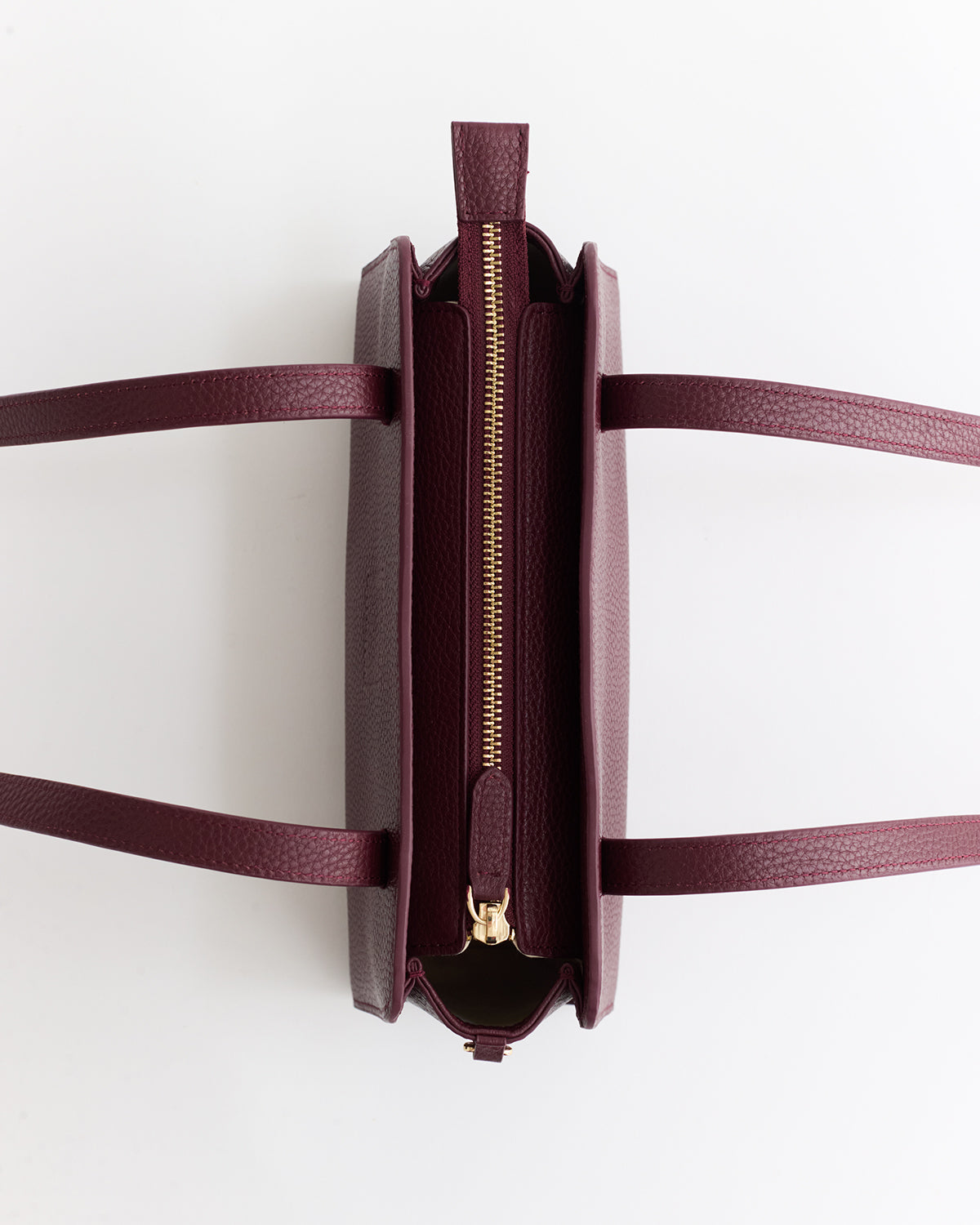 Rene Shoulder Bag: Plum with Gold