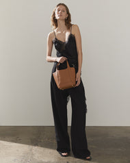 Alexie Tote: Tan Pebbled Leather