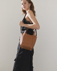 Alexie Tote: Tan Pebbled Leather