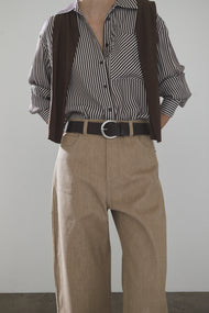 Classic Leather Belt: Coffee