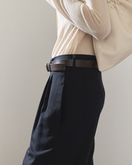 Classic Leather Belt: Coffee