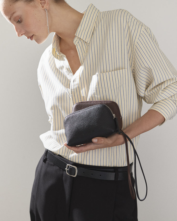 Wrist Pouch: Black Gold