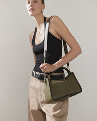 Clementine Bag: Olive Pebbled Leather