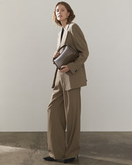 Clementine Bag: Khaki Green Pebbled Leather