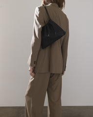 Fin Drawstring Bag: Black