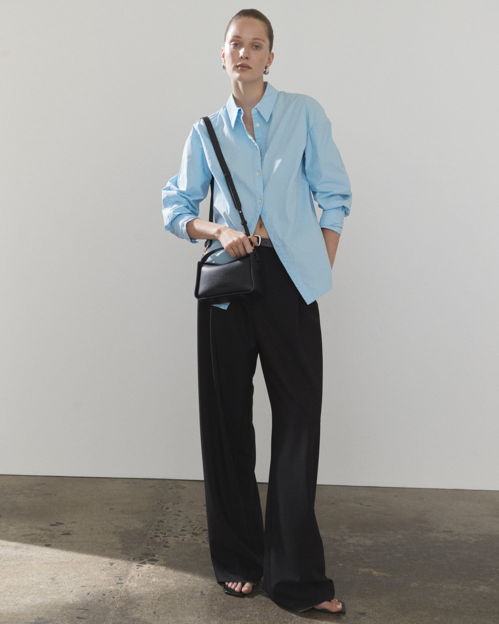 Mini Clementine Bag: Black with Gold