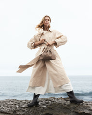 Fin Drawstring Bag: Mushroom