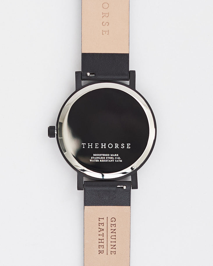 The Original Watch Matte Black / Black Dial with Rose Gold Indexing by The Horse