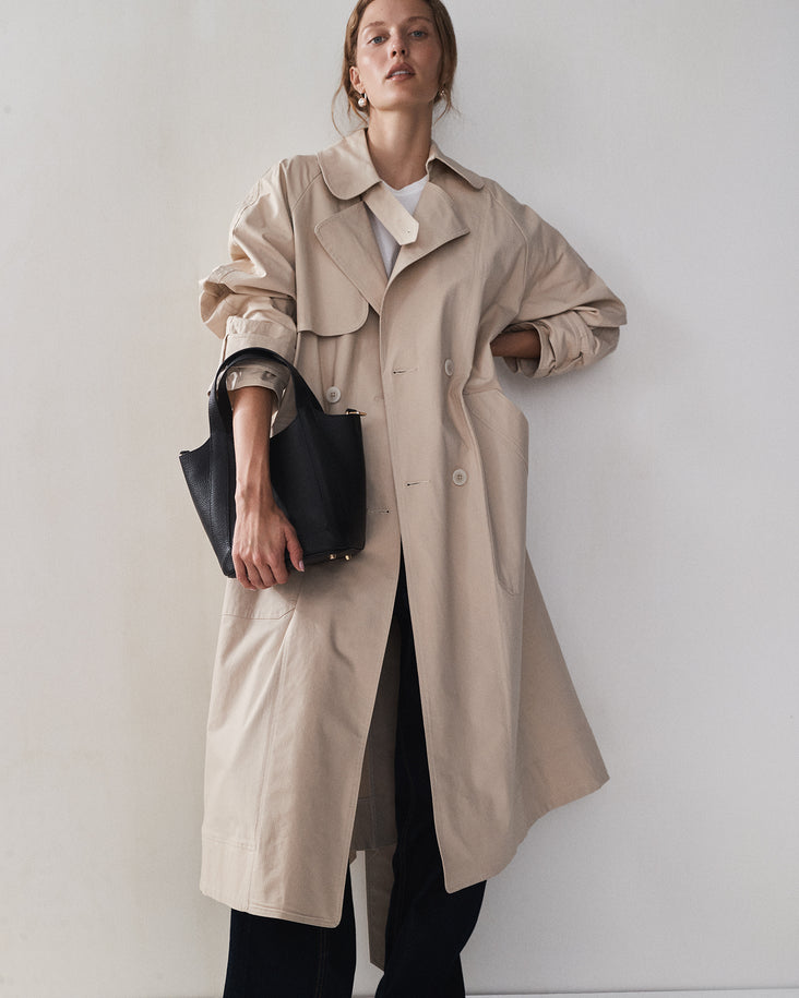 Alexie Tote: Black Pebbled Leather