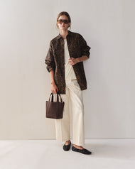 Alexie Tote: Coffee Pebbled Leather