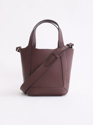 Alexie Tote: Coffee Pebbled Leather