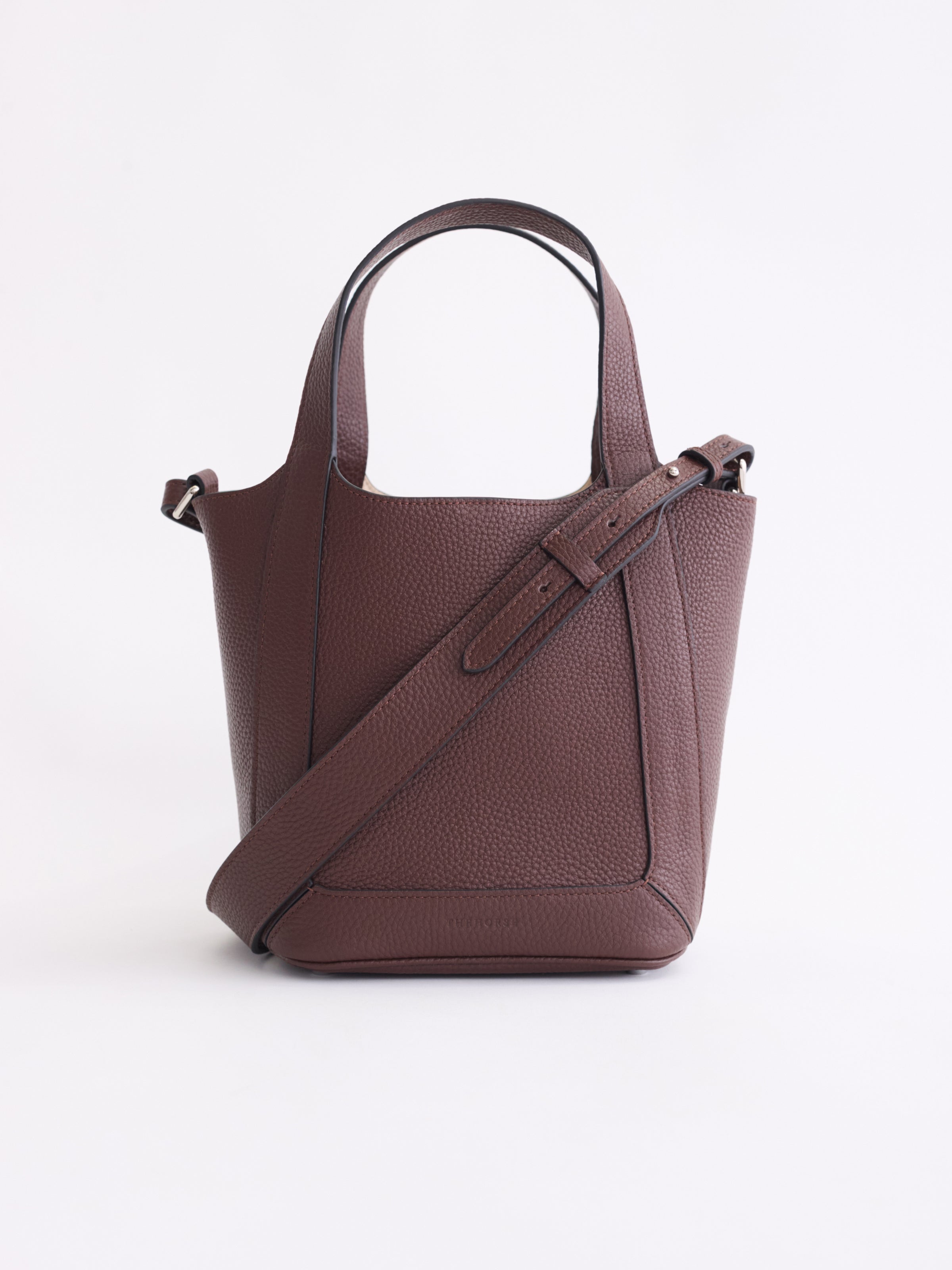 Alexie Tote: Coffee Pebbled Leather