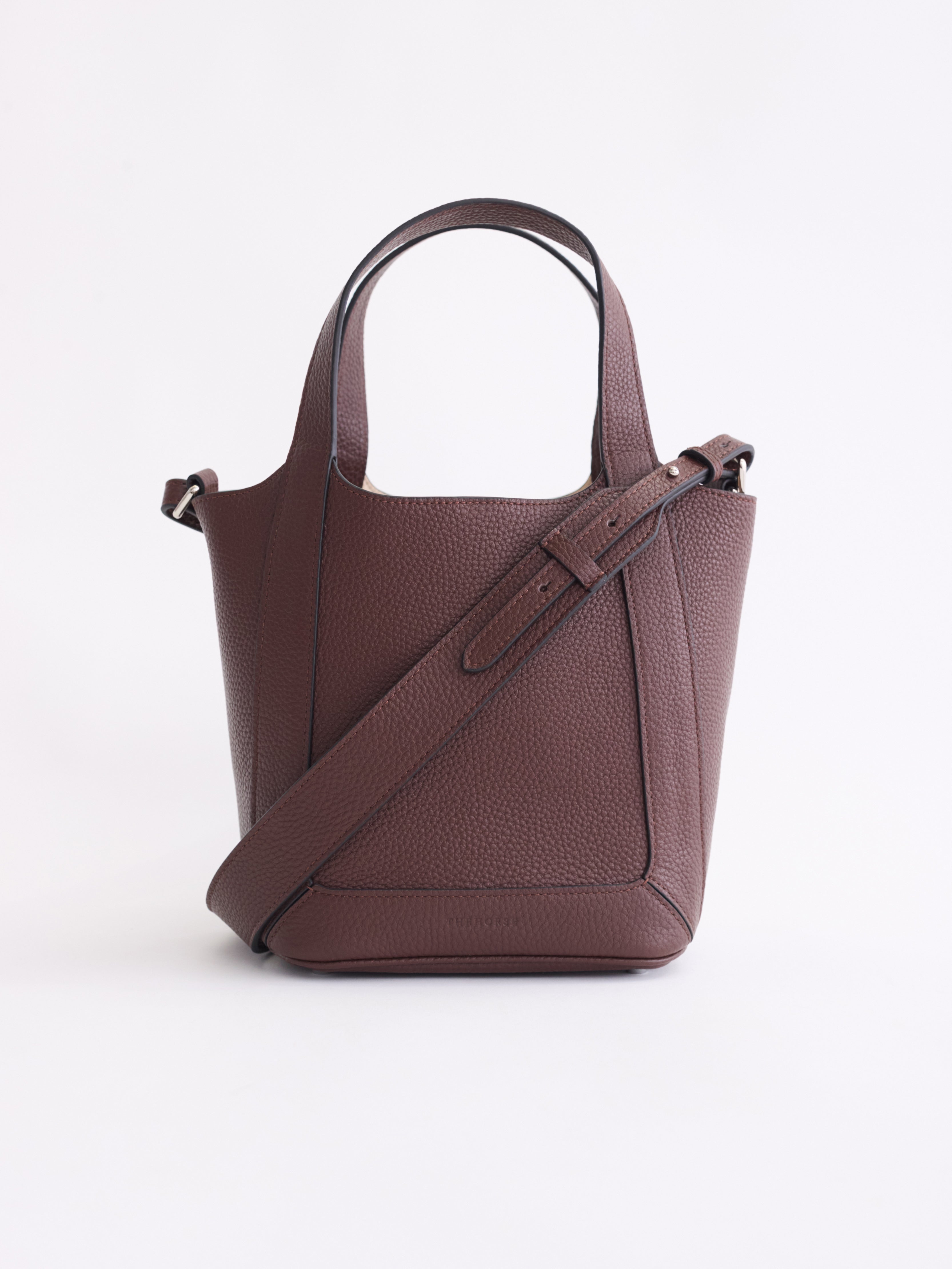 Alexie Tote Coffee Pebbled Leather