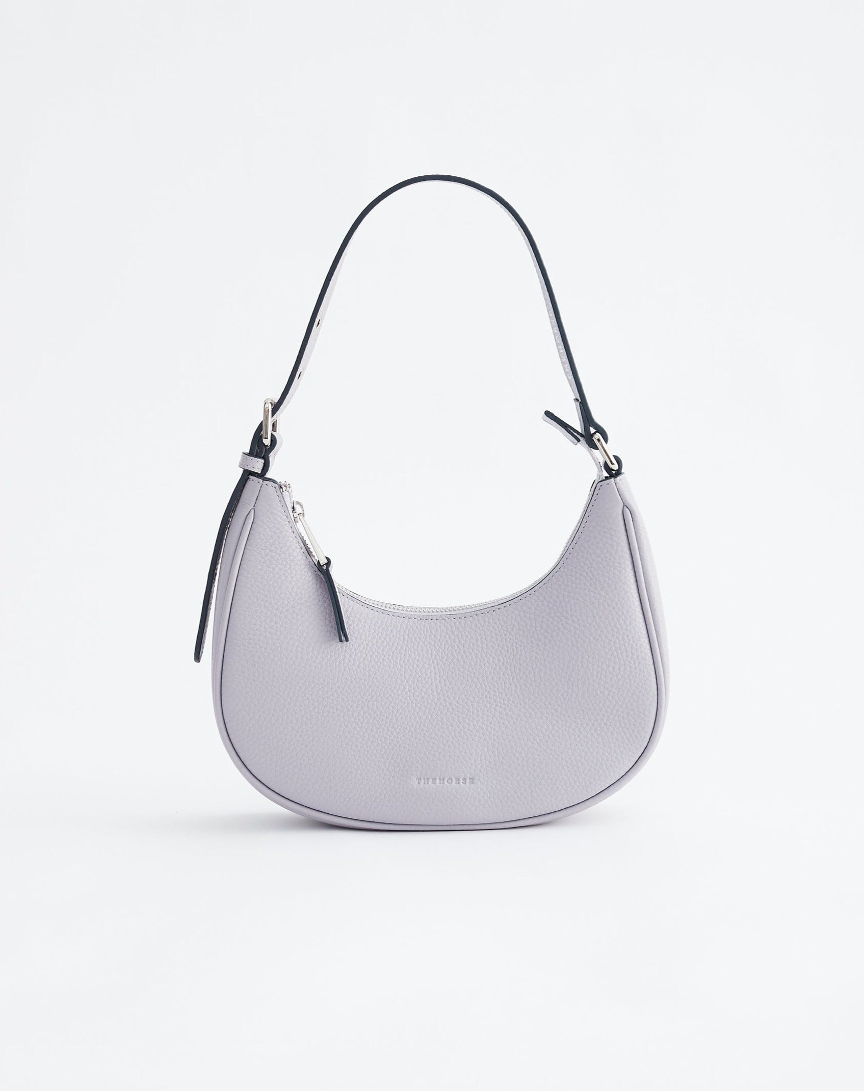 Friday Bag: Leather Crescent Bag in Violet by The Horse®