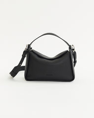 Clementine Bag: Black Pebbled Leather