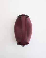 Clementine Bag: Burgundy Pebbled Leather