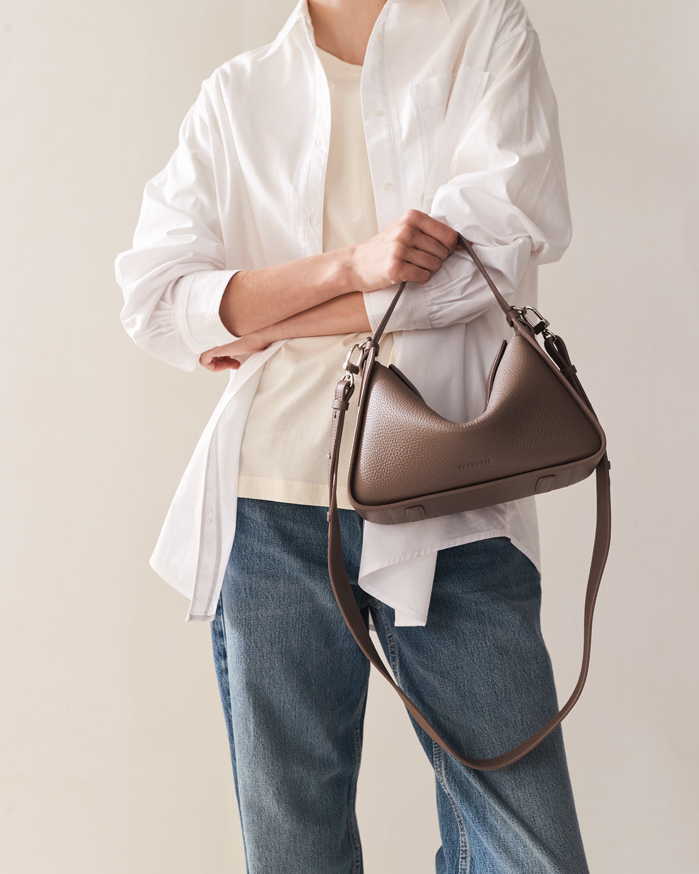 Clementine Bag: Mushroom with Gold