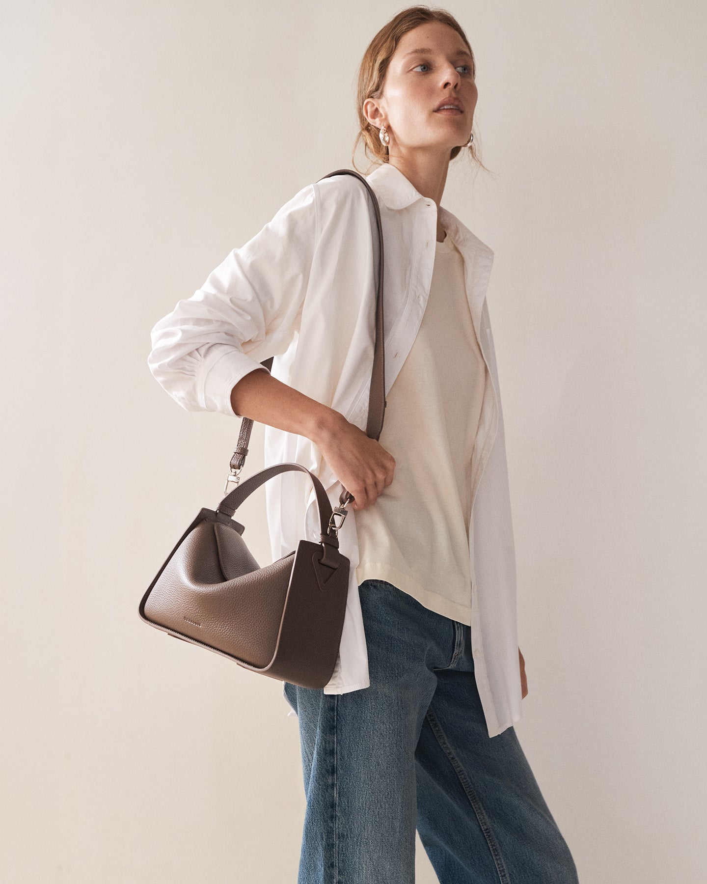 Clementine Bag: Mushroom with Gold