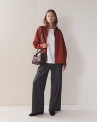 Clementine Bag: Coffee Pebbled Leather