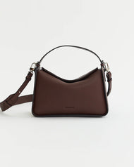 Clementine Bag: Coffee Pebbled Leather