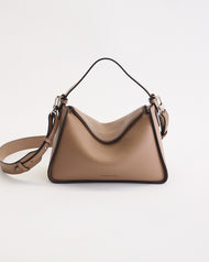 Clementine Bag: Taupe Pebbled Leather