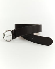 Classic Leather Belt: Coffee