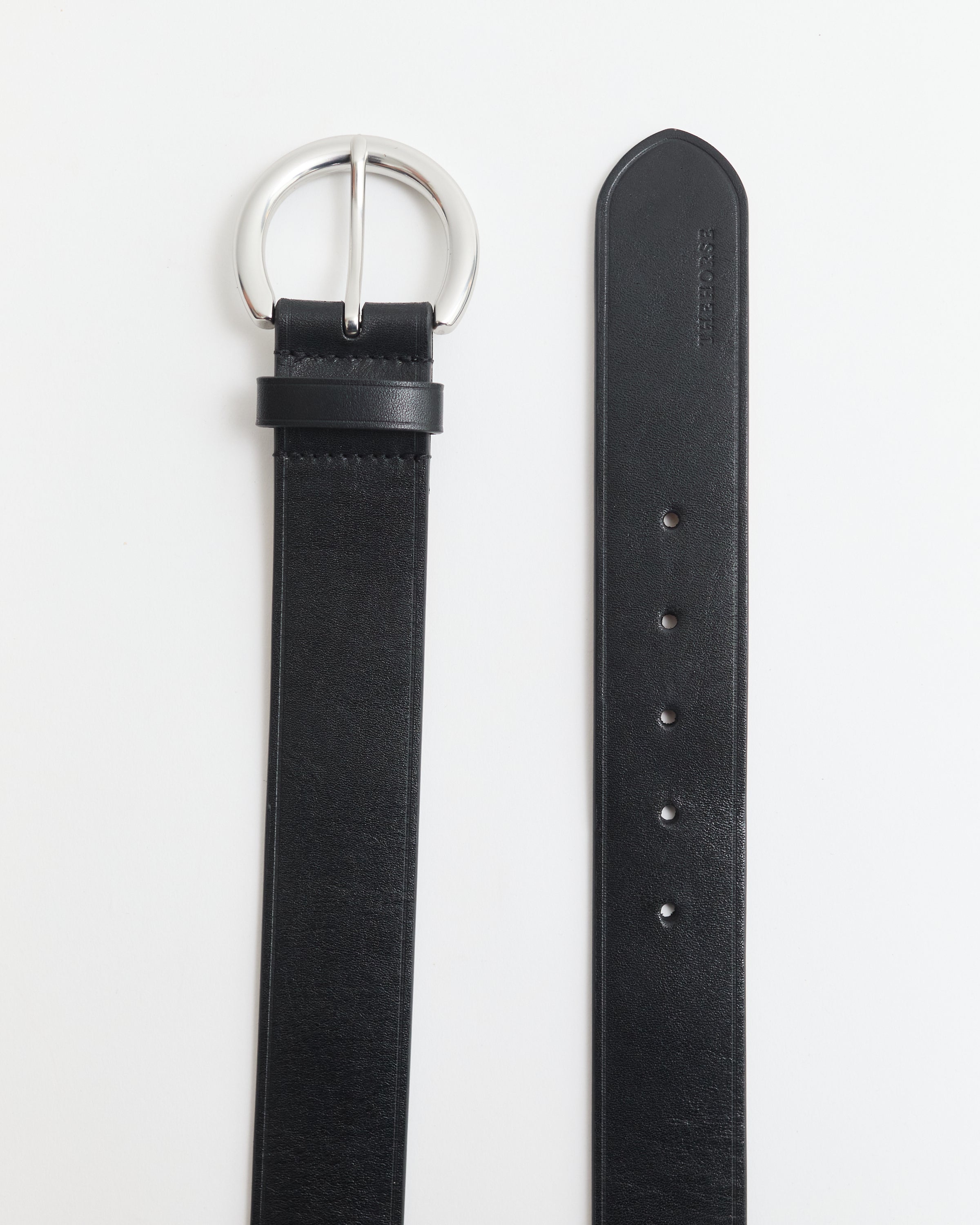 Classic Leather Belt: Black