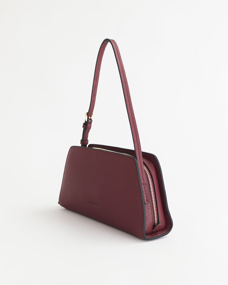 Clara Bag: Cedar Red with gold