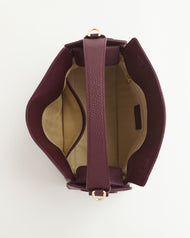 Clementine Bag: Plum with Gold