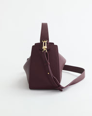 Clementine Bag: Plum with Gold