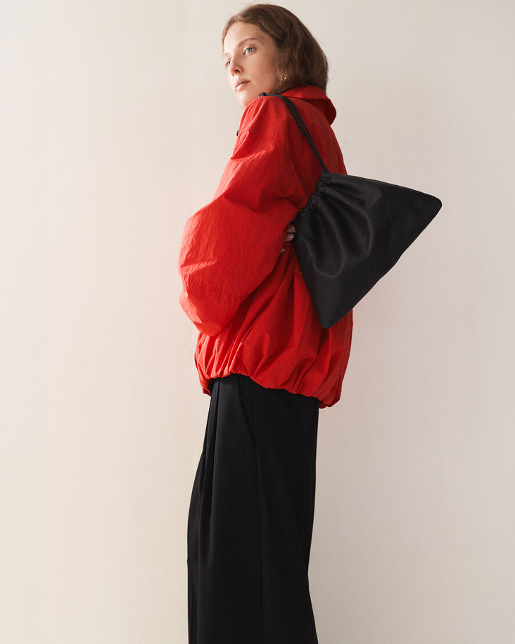 Fin Drawstring Bag: Black