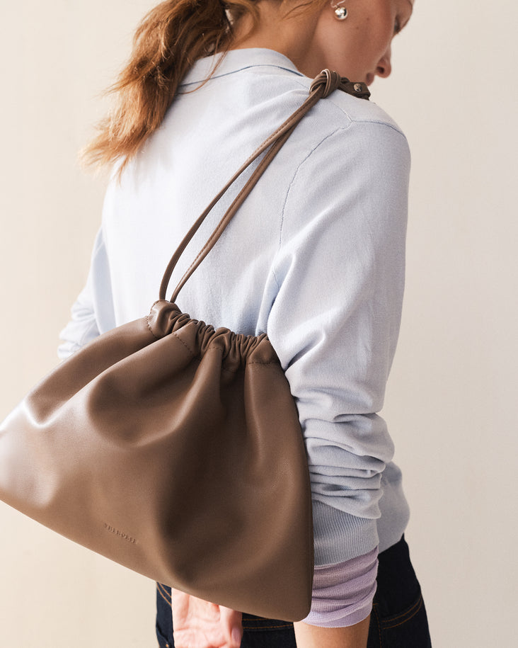 Fin Drawstring Bag: Mushroom